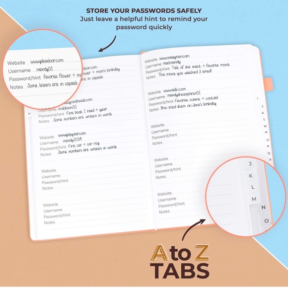 CLEVER FOX INTERNET PASSWORD BOOK NWT - Picture 5 of 7